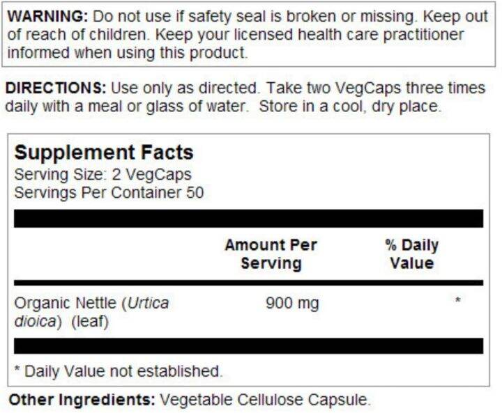 สารสกัดจากใบตำแยออร์แกนิค-organic-nettle-450-mg-100-vegcaps-solaray