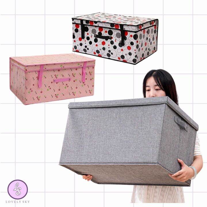 Extra large nonwoven folding storage box Lazada PH