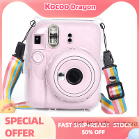 Kocoo เคสกล้องคริสตัลมันวาวสำหรับ Fujifilm Instax Mini 12แบบใสพร้อมสายคล้อง