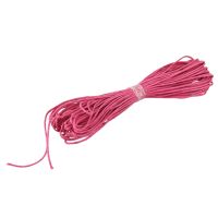 10m wire Waxed Cotton cord 1.0mm for necklace bracelet necklace Rose red