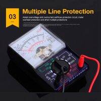 MF-110 Mini Portable Handheld 110A Pointer Meter Pointer Voltage Multimeter (1 Set)