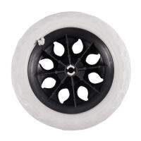 พลาสติกสีดำสีดำ Core โฟมรถเข็นช้อปปิ้ง Cartwheel ล้อ