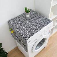 Dustproof Washing Machine Cover With Pocket Single Door Refrigerator Dust Cover Decorative Household Home StorageTHTH