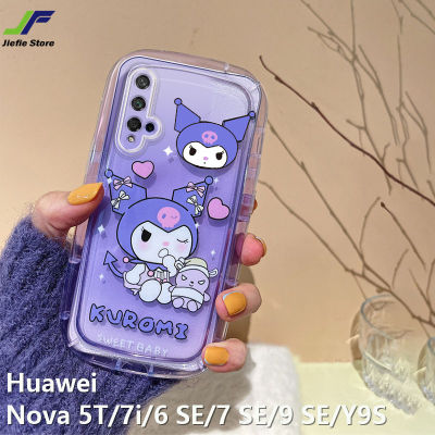 JieFie เคสโทรศัพท์เฮลโลคิตตี้น่ารักสำหรับ Huawei Nova 5T / Y9S / Nova 7i / Nova 6 SE / Nova 7 Se/ Nova 9 SE การ์ตูน Kuromi เคสคู่อบเชย Pochacco ซองนุ่มกันกระแทกฝาครอบโทรศัพท์