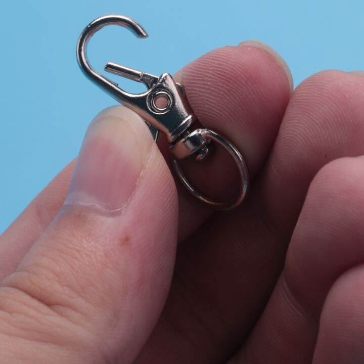 20pcs-metal-lobster-trigger-swivel-clasp-hooks-clip-buckle-jewellery-making-arts-crafts-key-ring-keychain-35mm