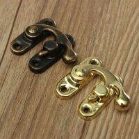 【hot】 10PCS  Small Antique Metal Lock Hasps Jewelry Padlock With Screws Hardware