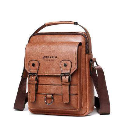 New Stylish Casual Shoulder Bag Vintage Crossbody Bags High Quality Male Bag PU Leather Handbag Women Messenger Bags Tote Bag