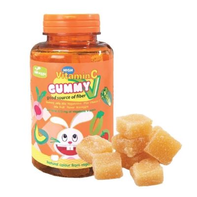 Maxxlife Veggie Gummy Vitamin C 48 เม็ด - เวจจี้ กัมมี่ วิตามิน ผัก 5 สี สำหรับเด็กไม่กินผัก