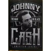 ป้ายโลหะหยาบ JOHNNY CASH วินเทจโรงจอดรถโรงจอดรถมนุษย์ถ้ำบาร์