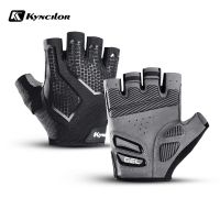 hotx【DT】 Half Gloves for Men Cycling with Shockproof Silicone Breathable MTB