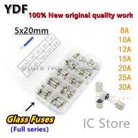 (100pcs) 5x20mm Quick Blow Glass Tube Fuse Assorted KitsFast blow Glass Fuses 8A 10A 12A 15A 20A 25A 30A...