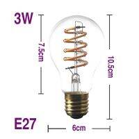 หลอดไฟอ่อนสีขาวอบอุ่นหรี่แสงได้ไฟเอดิสันหรูหราไม่ E27ปี220V การออกแบบตกแต่งบางๆหลอดไฟศิลปะหลากหลาย