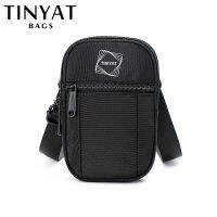 TINYAT กระเป๋า Crossbody ขนาดเล็กสำหรับผู้ชาย,Mini กระเป๋าสะพาย Messenger กระเป๋าสำหรับโทรศัพท์มือถือ,คอกระเป๋าหนังสือเดินทางกระเป๋าสตางค์