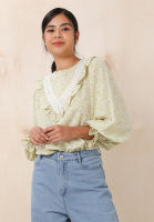 Lubna - Ruffle Trimming Blouse