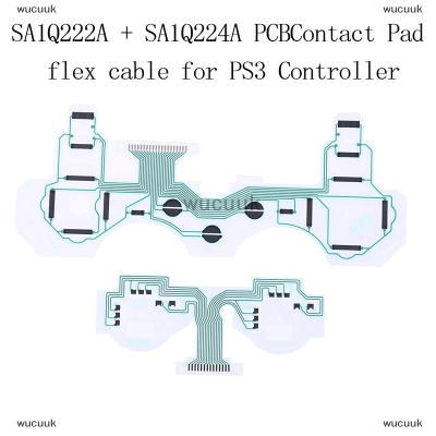 wucuuk SA1Q222A + 224A Ribbon Circuit Board PCB ติดต่อ Pad FLEX CABLE สำหรับ PS3 CONTROLLER