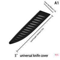 NIC ปลอกมีดในครัวมีดพลาสติกสีดำที่ครอบใบมีดอุปกรณ์ป้องกันขอบเคสมีดเชฟขนมปัง