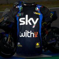 เสื้อยืดคอกลม T-shirt MotoGP Sky Racing เสื้อยืดโมโตจีพี ทีม สกาย เรสซิ่ง #MG0030 รุ่น ลูก้า มารินี่#10 ไซส์ S-5XL