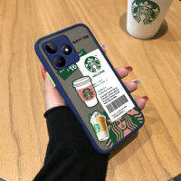 Case4you เคสสำหรับ Realme C53 Realme Narzo N53การออกแบบลวดลายชงกาแฟเคสโทรศัพท์มือถือมีน้ำค้างแข็งโปร่งใสกันกระแทกกล้องคลุมทั้งหมดเคสโทรศัพท์ปกป้อง