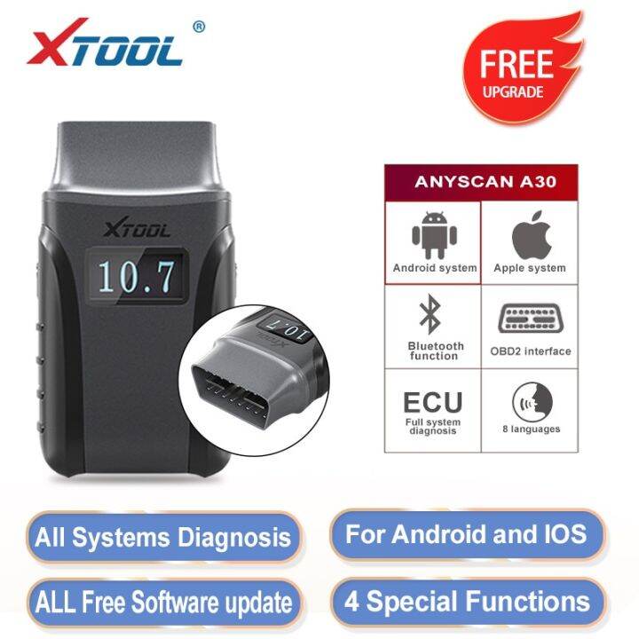 XTOOL A30 Automotive All System Diagnostic Scanner With 21 Kinds Of