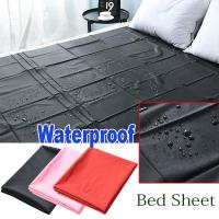 【CW】 / Sheet Plastic Adult Hypoallergenic Mattress Cover Sheets  Faux Leather 3Color