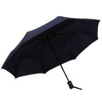 【cw】Automatic Folding Umbrella Windproof Rain And Big Black Fashion Business Umbrella Gift Men Women Windproof Male Parasol 【hot】