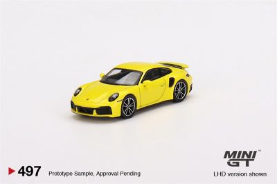 MINI GT 1:64 911 Turbo S Racing Yellow  Diecast Model Car