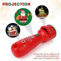 Kids Christmas gift Projection flashlight ของขวัญคริสต์มาสสำหรับเด็ก โคมไฟโปรเจคเตอร์ (มี24 ภาพที่แตกต่างกัน) The toy fairy