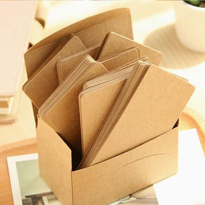 【YF】┅┋❅  100Pcs 5.3x9cm Blank Card Business Cards Message And Book Name 300gsm