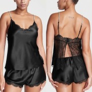 VICTORIA S SECRET Stretch cami short satin Set