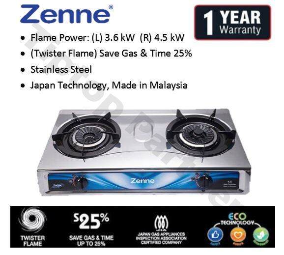 Zenne Double Burner Gas Stove KGS301C Lazada