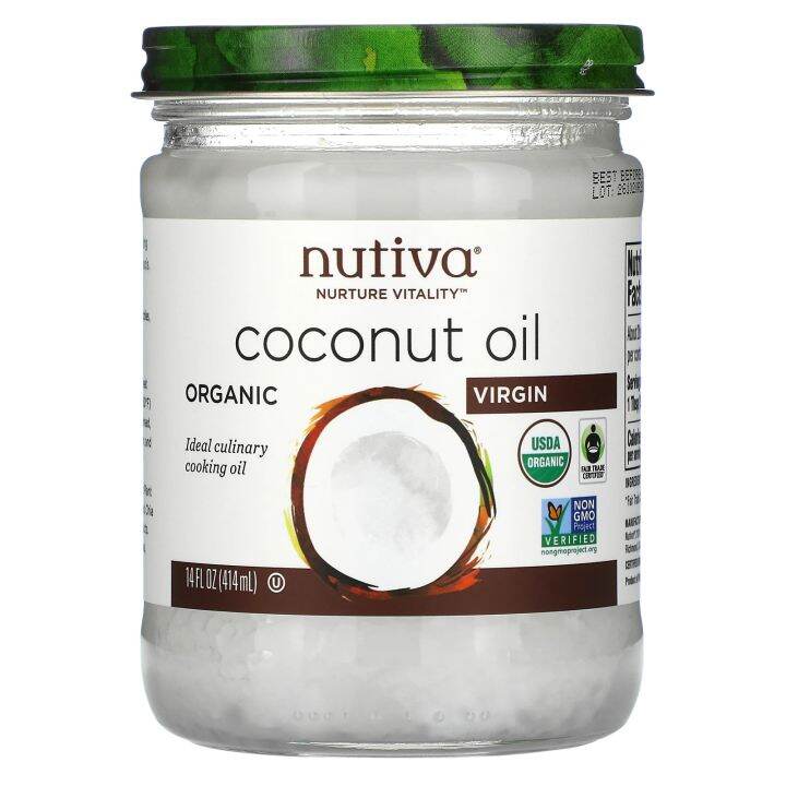 [PRE-ORDER] NUTIVA ORGANIC COCONUT OIL VIRGIN 414ML - CREAMY TASTE ...