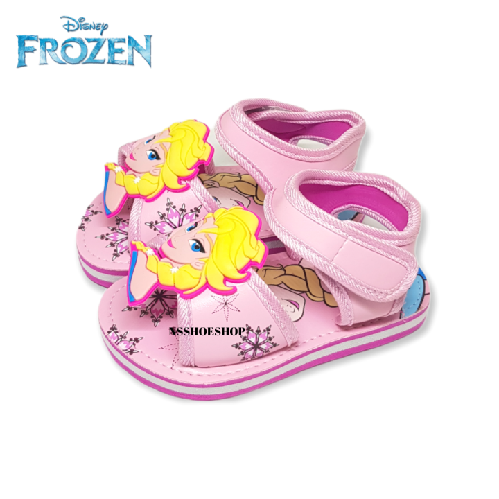 รองเท้ารัดส้นเด็ก-เอลซ่า-โฟรเซ่น-fz08-สินค้าลิขสิทธิ์แท้-ดิสนีย์-frozen-รองเท้าแตะเด็ก-ไซส์-19-24