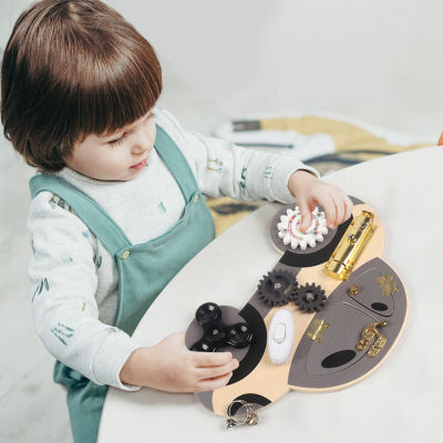 รถ Busy Board ไม้ Sensory ของเล่นเกม Fine Motor Montessori กิจกรรมการศึกษาเด็ก0ถึง6ปี