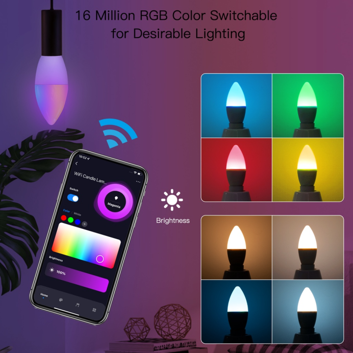 tuya-เชิงเทียน-e14-wifi-อัจฉริยะหลอดไฟ-rgb-led-หลอดไฟ-alexa-google-home-อลิซ100-240v-การควบคุมด้วยเสียง