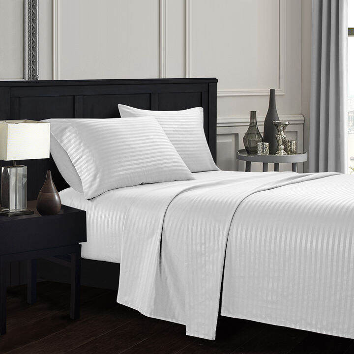 simple-queen-king-size-bed-sheet-sets-stripe-bedding-sets-luxury-bed-linens-bed-sheets-and-pillowcase-for-single-double-bed