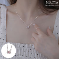 MIAOYA Fashion Jewelry Shop จี้ดีไซน์ Hello Kitty สำหรับนักเรียน   สร้อยคอโลหะอินเทรนด์สำหรับผู้หญิง ของขวัญวันเกิดที่สวยงาม