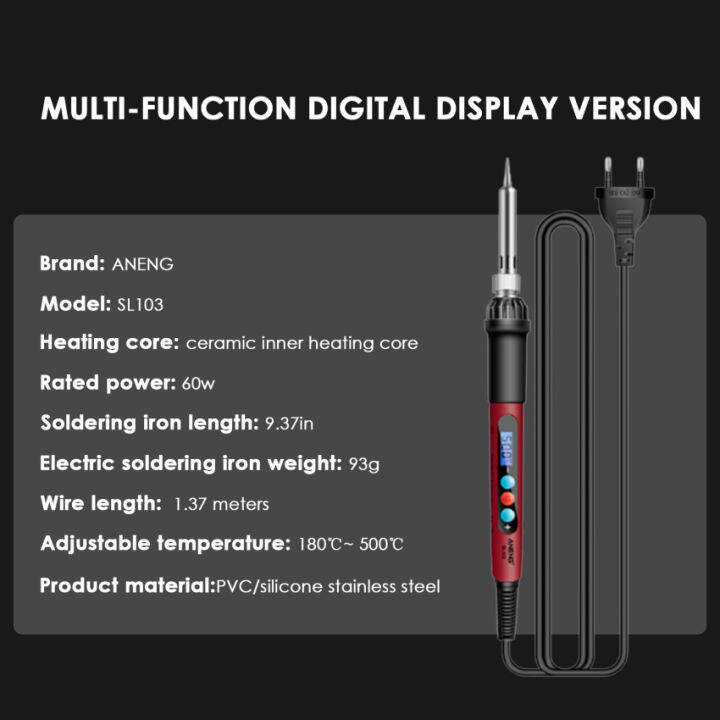 17pcs-การประสานเตารีดชุดเครื่องมือเชื่อม-60w-220v-พร้อม-lcd-หน้าจอควบคุมแบบดิจิตอลและสวิตช์เปิด-ปิด180-500-ปรับอุณหภูมิได้-พร้อมมัลติมิเตอร์-ดินสอทดสอบ