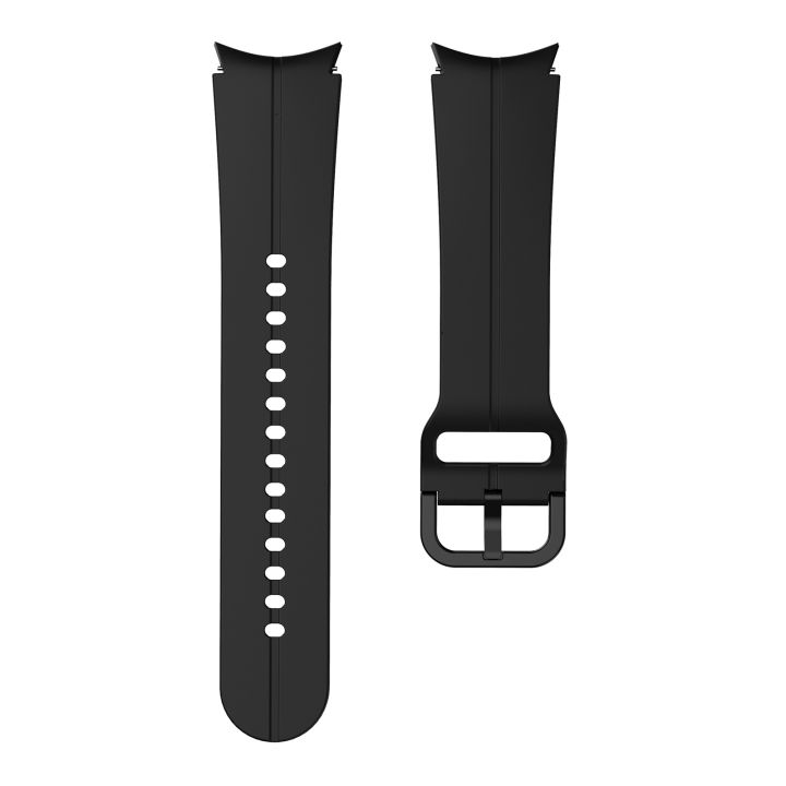 สำหรับ-samsung-galaxy-watch-5-pro-45mm-สายนาฬิกาข้อมือซิลิโคนที่มีสีสัน-สีดำ