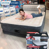 ที่นอนเป่าลม INTEX 5 ฟุต ระบบไฟฟ้า  มีหัวเตียง รุ่น Ultra Plush Headboard