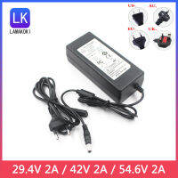 แบบชาร์จไฟได้สมาร์ทชาร์จ29.4โวลต์2A42โวลต์2A54.6โวลต์2A DC เสียบ5.5 *.2.1มิลลิเมตรการบิน Xlr 3จุด Xlr 4จุดGX12GX16