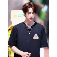 2kcB    Shirt     33  เสื้อยืดสีดำ แบบ หวังอี้ป๋อ wangyibo ใส่ สีสกรีนตรงปกค่ะ ลายใหม่S-5XL 1BO WYB BJYX