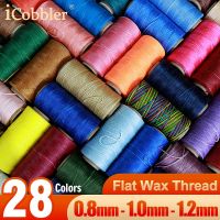 【YD】 Flat Waxed Thread for Leather Sewing Wax String Polyester Cord Stitching Bookbinding Sail Braid Jewelry