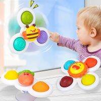 1PCS Baby Cartoon Fingertip Gyro Toy Montessori Color Insect Gyroscope Toy Puzzle Fingertip Rattle Toys for Toddler Infant Gift