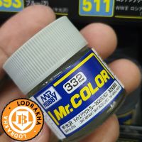 สีสูตรทินเนอร์ Mr.Color C332 Light Aircraft Gray BS381C/627 Semi-Gloss 10ml