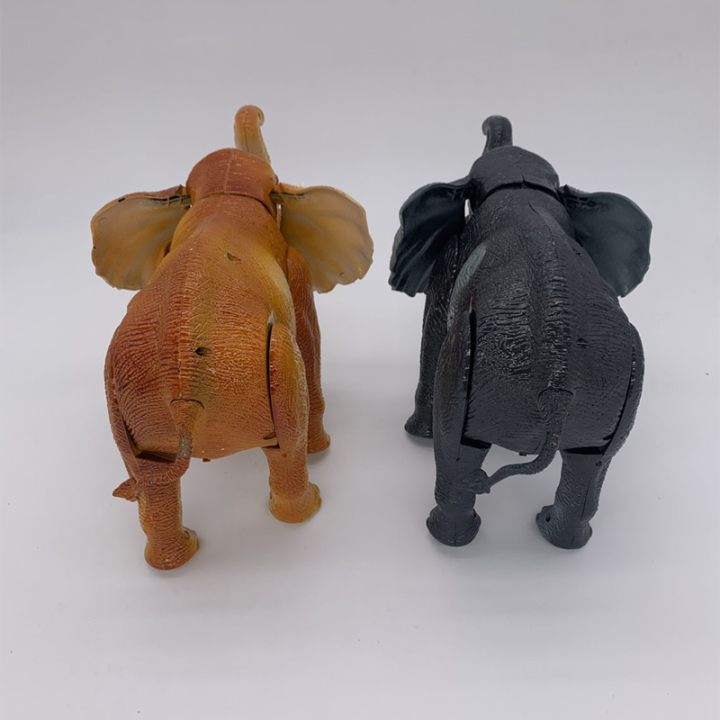 ของเล่นช้าง3d-เดินได้-มีไฟ-มีเสียง-ใส่ถ่านธรรมดา-ช้างป่า-ของเล่นelephant-ช้างมี2สี-1042