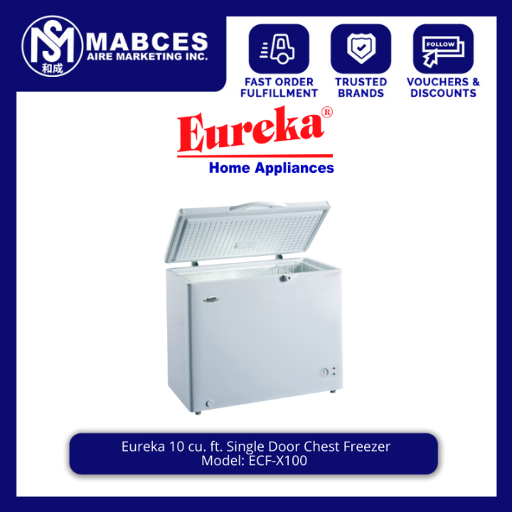 Eureka 10 cu. ft. Single Door Chest Freezer ECFX100 Lazada PH