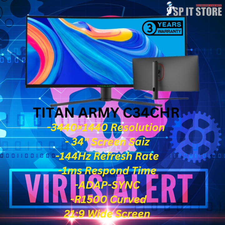 TITAN ARMY 34" New Arrival (3 YEAR WARRANTY)Ready Stock | Lazada