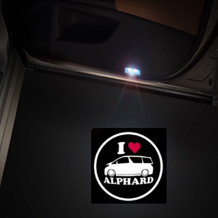 alphard-โลโก้โปรเจคเตอร์แสง-alphard-ผีเงาแสงประตูรถแสงสำหรับโตโยต้า-alphard-vellfire-3050โตโยต้าเท้าโคมไฟ