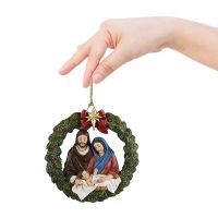 2023 New Double-sided Acrylic Jesus Hanging Pendant Car Rearview Mirror Pendant Christmas Tree Decor Christmas Ornaments Gifts Christmas Ornaments
