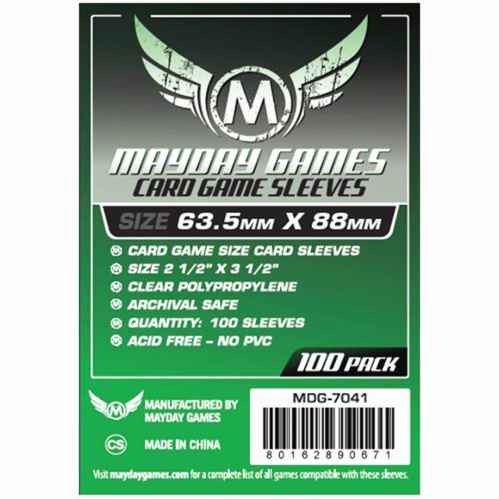 2023-7041-5แพ็ค-ล็อต-mayday-card-สำหรับ63-5-88มม-ซองใส่บัตรซองใสเกมกระดาน